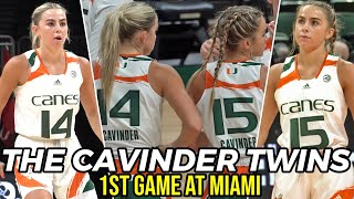 THE CAVINDER TWINS FIRST GAME AT MIAMI 💥 quotTheyre Not Just A Pretty Facequot 💥 Highlights  Interviews [upl. by Leaj137]