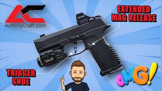 Armory Craft P365 Trigger amp Extended Mag Release Install sig edc review [upl. by Almat]