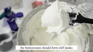 SUPER STABLE AND EASY BUTTERCREAM  For Beginners [upl. by Narda]