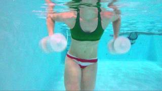 AquaFitness Triceps mit WasserHanteln [upl. by Ledoux]