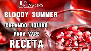 Como hacer liquido para vapear FRUTAL con WS23  Bloody Summer  alquimia para vapeo [upl. by Nadabas]