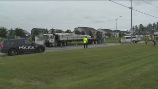 Semi vs van crash in West Des Moines [upl. by Reames448]