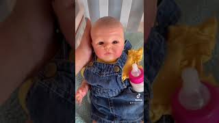 Reborn baby Sophie blinks her eyes and smiles TikTok Shorts [upl. by Agathe968]