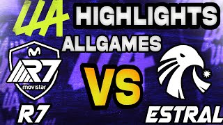 RAINBOW7 VS ESTRAL ESPORTS GAMES HIGHLIGHTS  LEAGUE OF LEGENDS  LLA FINAL 2023 [upl. by Aicssej]