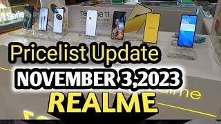 REALME PRICES UPDATE REALMEC30SC51C53C55REALME 11PRO5GREALME11PRO5G [upl. by Yatnod]