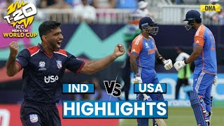 INDIA Vs USA Highlights Team India Won By 7 Wickets Against USA I T20 WC 2024 Highlights [upl. by Nyraf]