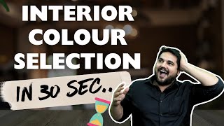 HOW TO SELECT HOME COLOUR IN 30 SECONDS 😱  CHOOSE PERFECT COLOUR PALETTE FOR YOUR HOME LIKE A PRO [upl. by Aylsworth]