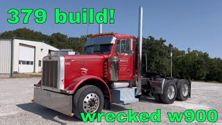 peterbilt 379 build wrecked kw and great dane build [upl. by Kurtz]