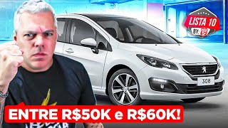 10 MELHORES CARROS entre 50 e 60 mil  Opções EXCELENTES sem DOR de CABEÇA [upl. by Sears]