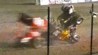 305 Sprint Car Crash  Canandaigua Motorsports Park  4513 [upl. by Doggett216]