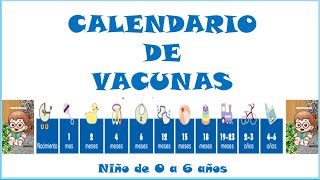 CALENDARIO DE VACUNAS SENCILLO [upl. by Yramliw]