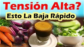 Como Bajar La Tensión o Presión Alta Rápido Con Remedios Caseros Para Bajar La Presión [upl. by Amadis662]