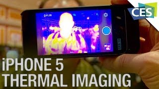 Turn Your iPhone into a Thermal Imaging Camera  CES 2014 [upl. by Enileuqkcaj]