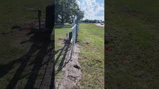 16ft Chain Link Cantilever Sliding Gate with LiftMaster RSW12 [upl. by Freda165]