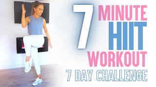 Get FIT in 7 days  7 Minute HIIT Workout Challenge  Calorie Burning Full Body no equipment [upl. by Ellehsim]