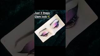 Purple Glam Eye Look for Beginners  Quick and Easy Makeup Tutorial shorts ytshorts trending mua [upl. by Rawlinson]