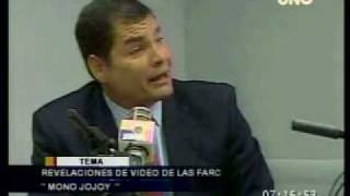 Presidente Rafael Correa Video Mono Jojoy Salida Base de Manta [upl. by Brenna901]