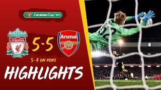 Liverpool 55 Arsenal 54 on penalties Reds win dramatic 10goal thriller  Highlights [upl. by Daly]