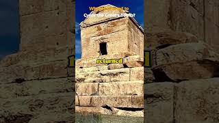 Alexander the Great visited the tomb of Cyrus the Great history historicalstory historyfacts [upl. by Hsot]