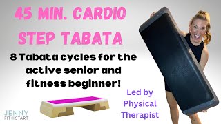 45 minute CARDIO STEP TABATA [upl. by Amej244]