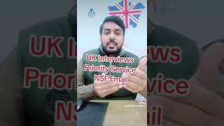 UKVI Interviews Update  Priority Service NSF Email by UKVI [upl. by Ahsratal407]