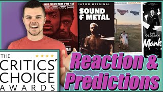 Critics Choice Awards 2021 Nominations Reaction and Predictions [upl. by Girand]