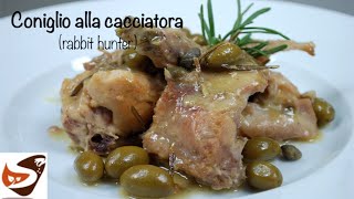 CONIGLIO ALLA CACCIATORA  Secondo di carne bianca buonissimo [upl. by Eniroc]