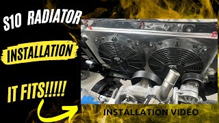 LS Radiator Installation in the S10 [upl. by Sheehan152]