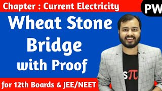 Wheat Stone Bridge  Full Explanation with Proof  Alakh Pandey AlakhSirHighlights [upl. by Nauqed]