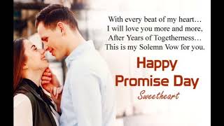 Happy Promise Day Promise Day Status ☺️Promise Day Shayari 11 February Happy Promise Day Love [upl. by Donela759]