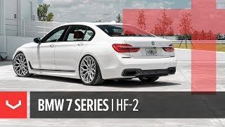 Vossen Hybrid Forged HF2 Wheel  BMW 740i MSport  Satin Silver [upl. by Ecinahc610]