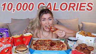 10000 CALORIE CHALLENGE  GIRL VS FOOD EPIC CHEAT DAY [upl. by Niwre]