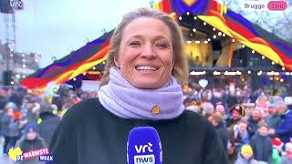 “Wat gebeurt daar vandaag nog” vroeg Hanne Decoutere aan Goedele Wachters  live vrtnws 🌪️💨 [upl. by Bella]