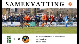 Samenvatting SV Gramsbergen 1  SV Nieuwleusen 1 [upl. by Dnamron]