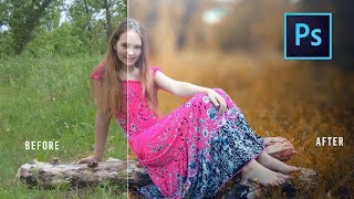 Photoshop CC Tutorial  Outdoor Portrait Editing 📷 [upl. by Ameehsat]