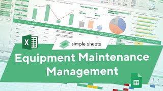 Equipment Maintenance Management Excel amp Google Sheets CMMS Template StepbyStep Video Tutorial [upl. by Colleen520]