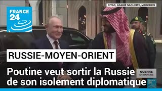 Poutine au MoyenOrient pour sortir la Russie de son isolement diplomatique • FRANCE 24 [upl. by Wengert332]