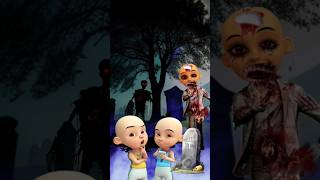 upin ipin di kejar zombie tersesat di kuburan zombie shorts upinipin zombie [upl. by Andeee446]