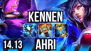 KENNEN vs AHRI MID  45k DMG 14415 Legendary 500 games 4k comeback  VN Master  1413 [upl. by God]