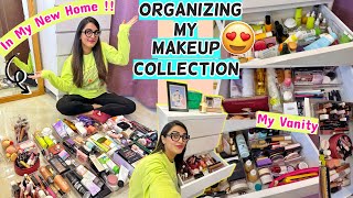 Organizing My Makeup Collection In My New Home 😍✨ How I Organize  Store My Makeup [upl. by Eboj512]