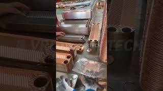 Brazed Plate Heat Exchanger Assemble [upl. by Repmek927]