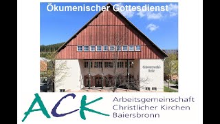 Ökumenischer Gottesdienst am 20 Oktober 2024 aus der Schwarzwaldhalle Baiersbronn [upl. by Sasnett328]