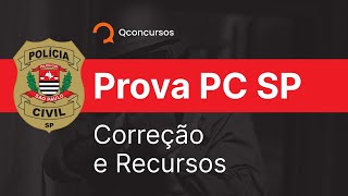 Concurso PC SP Correção da prova e Recursos aovivo [upl. by Sessler433]