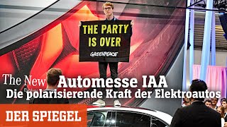 Automesse IAA Die polarisierende Kraft der Elektroautos  DER SPIEGEL [upl. by Aralc369]