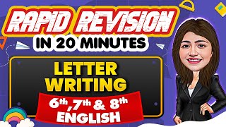 Letter Writing  Rapid Revision in 20 Minutes🔥 English Class 6th 7th amp 8th📚 [upl. by Creight]