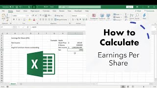 Earnings Per Share Calculation and Explanation  EPS [upl. by Ardnossak]