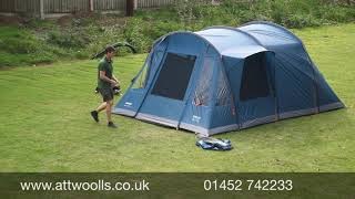 Vango Osiris 500 Poled Tent Pitching amp Packing Video Real Time [upl. by Atnauqal]