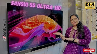 Sansui 55 inch 4K Ultra HD Qled Smart TV  Full Detailed Review  Sonal Deepak Singh [upl. by Noirret]