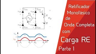 Retificador de Onda Completa com Carga RE [upl. by Llezo]