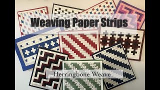 Weaving Paper Strips [upl. by Cirtemed]